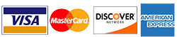 We accept all major credit card